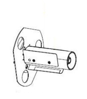 Zebra media feed spindle for 40 mm ID cores