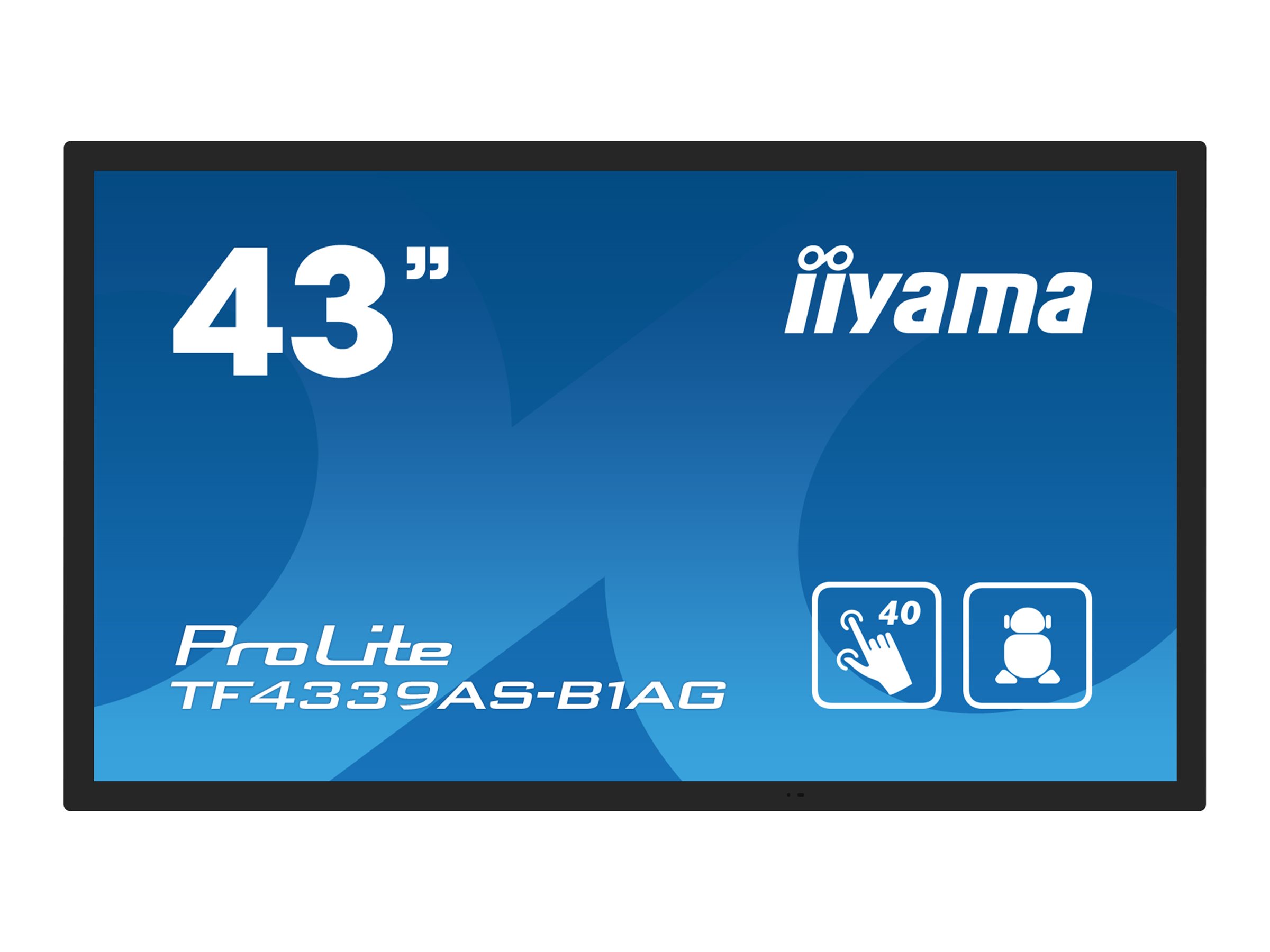 Iiyama ProLite TF4339AS-B1AG - 109 cm (43") 42.5 Zoll Diagonalklasse-Display