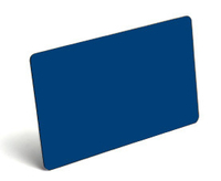 Evolis rewritable plastic cards – PVC, white, 30 mil (0.76 mm), blue reaction color, 100 pieces