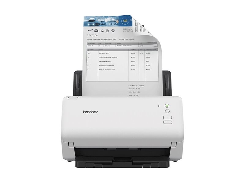 Brother ADS-4100 - Document scanner - Dual CIS - Duplex - A4 - 600 dpi x 600 dpi - up to 35 pages/min. (monochrome)