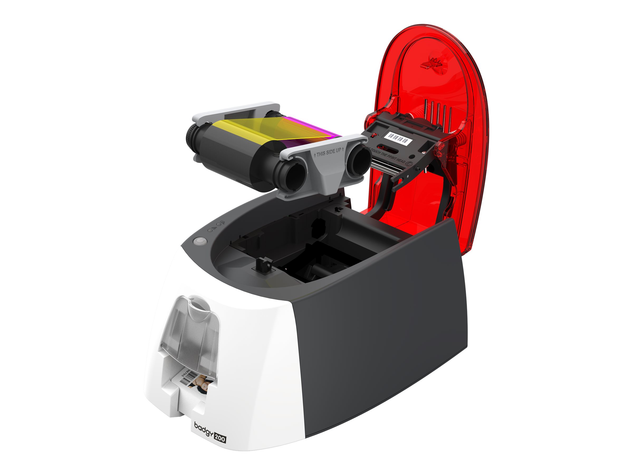 Evolis Badgy 200 - Plastic card printer - colour - dye sublimation/thermal transfer - CR-80 Card (85.6 x 54 mm)