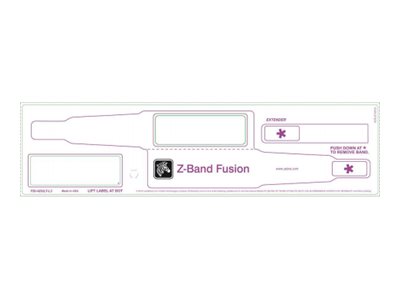 Zebra Z-Band Fusion - Polypropylene (PP) - Adhesive - White - 70 x 22 mm 1000 pcs. (5 roll(s))