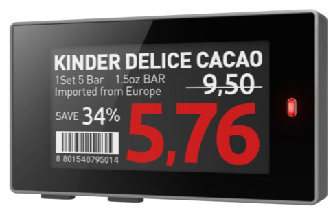 Rahmenfarbe schwarz, Displaydiagonale 2,2 Zoll