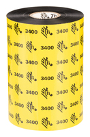 Zebra 3400 Wax/Resin - Schwarz - 83 mm x 450 m