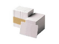 PVC Karten weiß, mit HiCo Magnetstreifen 86 x 54 x 0,76 mm