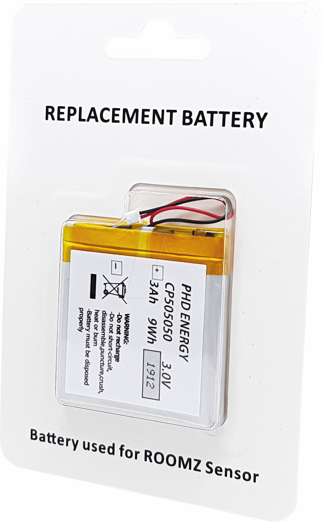 Roomz Sensor Ersatzbatterie – Kompatibel mit allen ROOMZ Sensorenarten