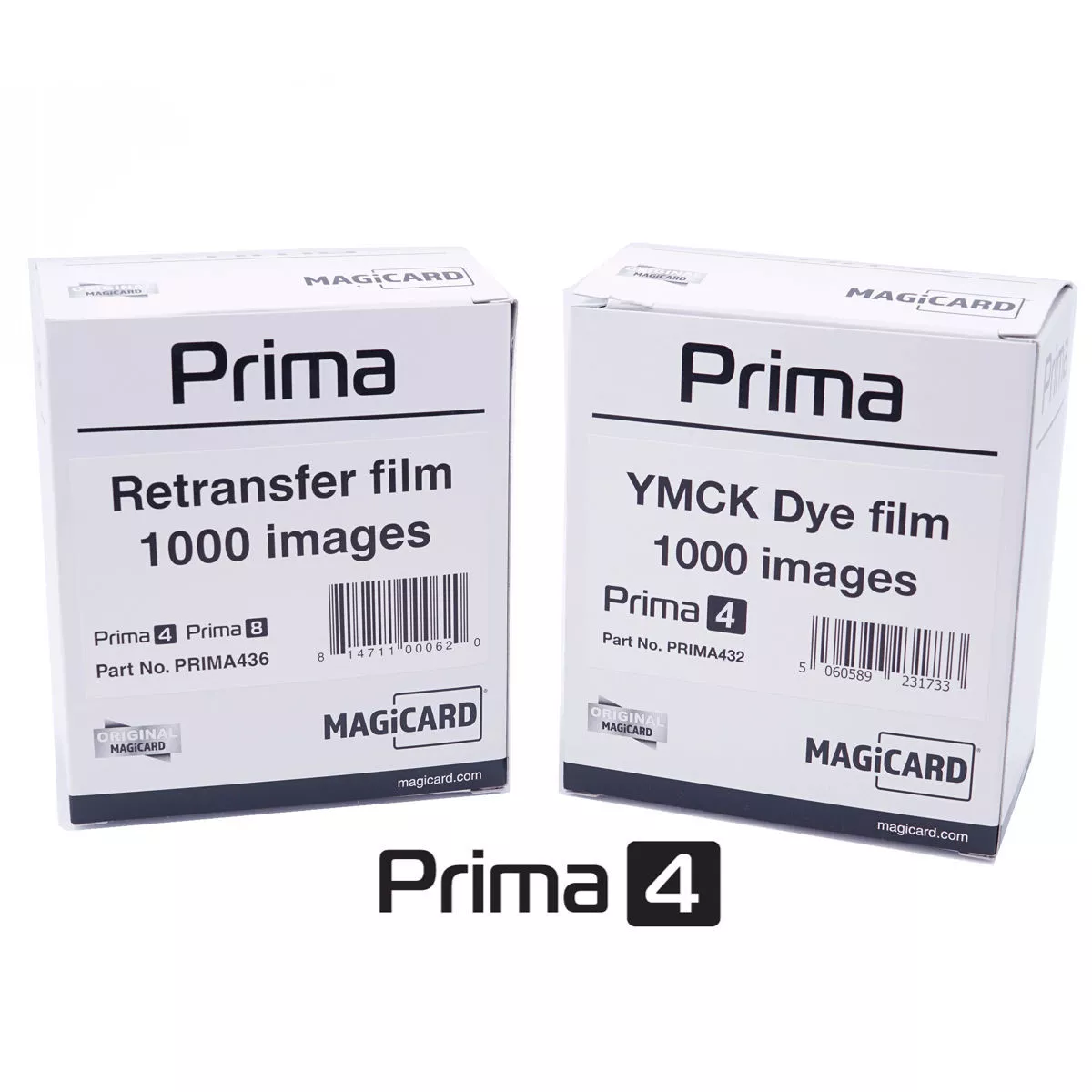 Magicard Prima 4 – Farbband & Folien-Bundle PRIMA431 für 1.000 Kartenseiten