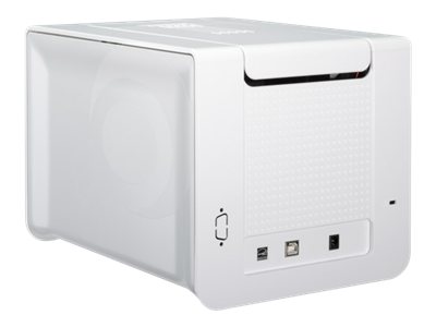 Evolis Zenius Expert – single-sided card printer, 300 dpi, USB/Ethernet, with magnetic card reader/writer