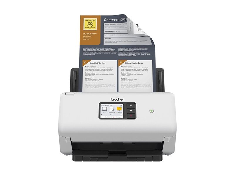 Brother ADS-4500W - Dokumentenscanner - Dual CIS - Duplex - A4 - 600 dpi x 600 dpi - bis zu 35 Seiten/Min. (einfarbig)