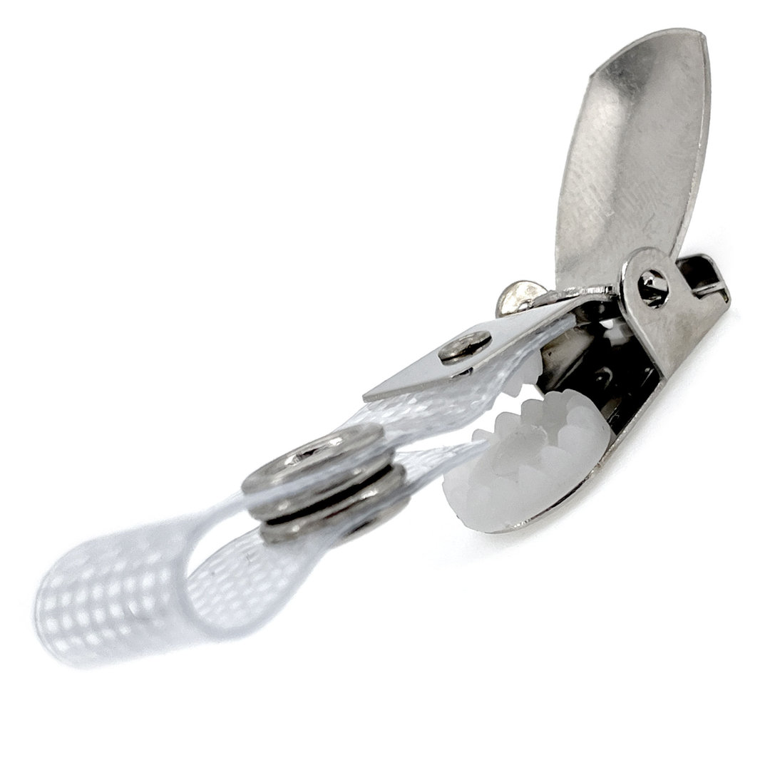 Metall-Hosenträgerclip mit verstärktem Vinylstrap