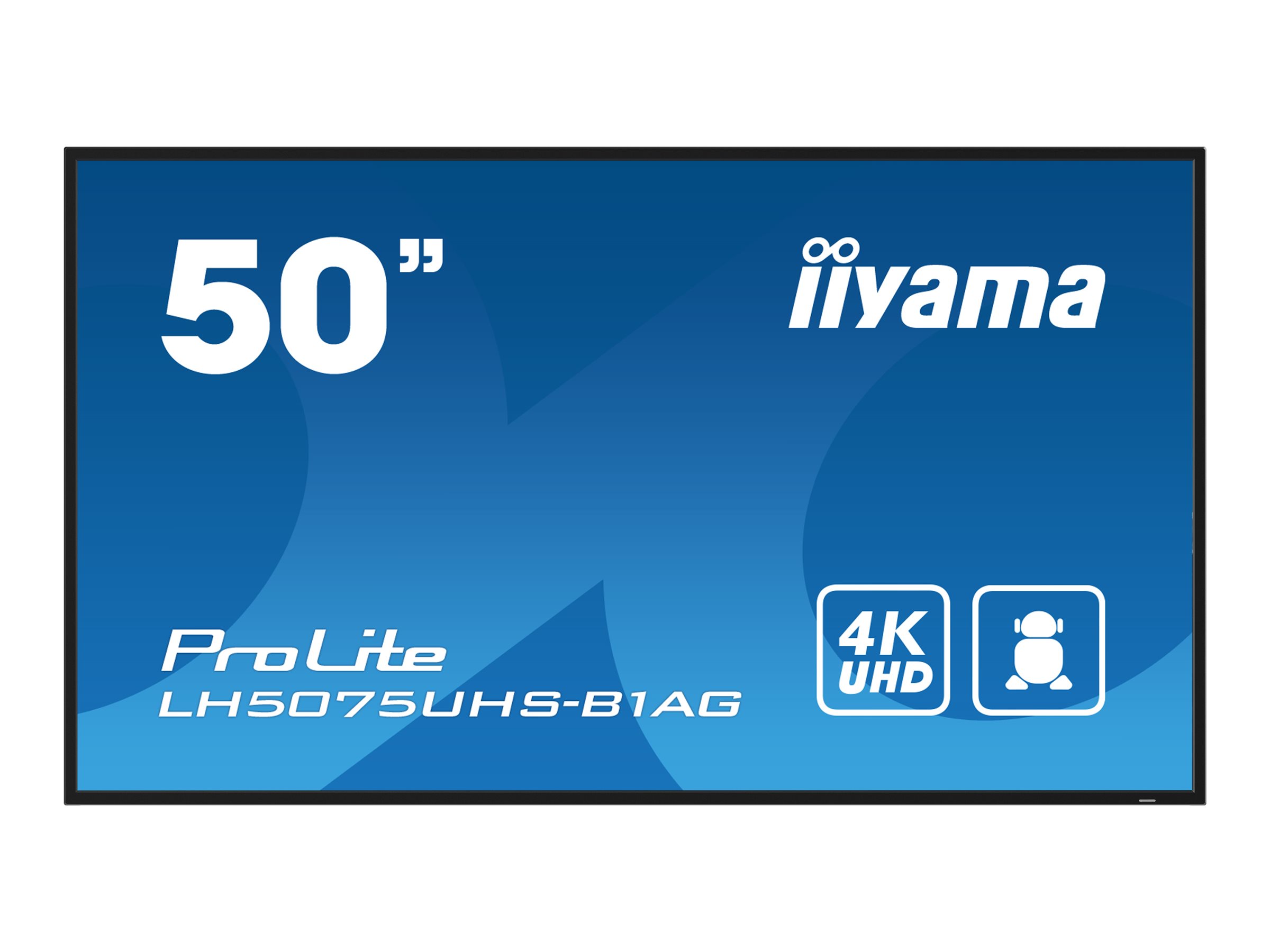 Iiyama ProLite LH5075UHS-B1AG - 50-inch display diagonal class (125.7 cm (49.5")