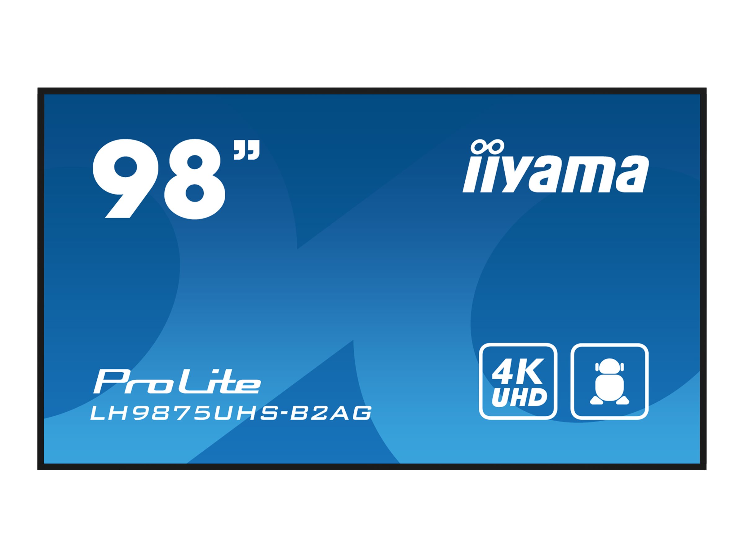 Iiyama 98IN IPS PANEL 4K UHD 3840X2160 - 8 ms - 200:1