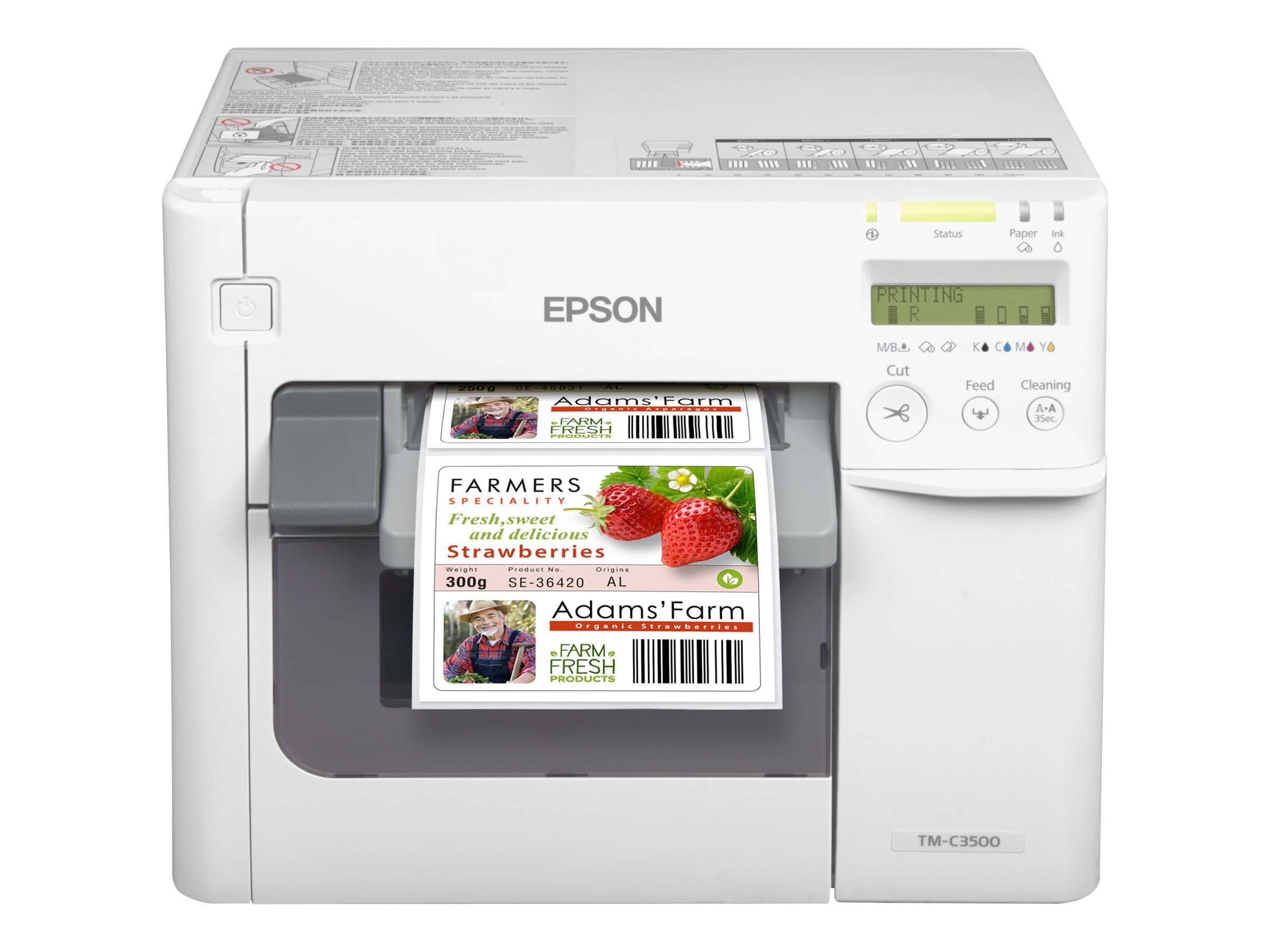 Epson ColorWorks TM-C3500 – Farbetikettendrucker mit integrierter Schneideeinheit - Tintenstrahl - 112 mm (Breite)