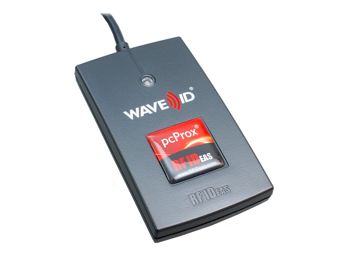 RF IDeas WAVE ID Solo Keystroke CSN Black Reader