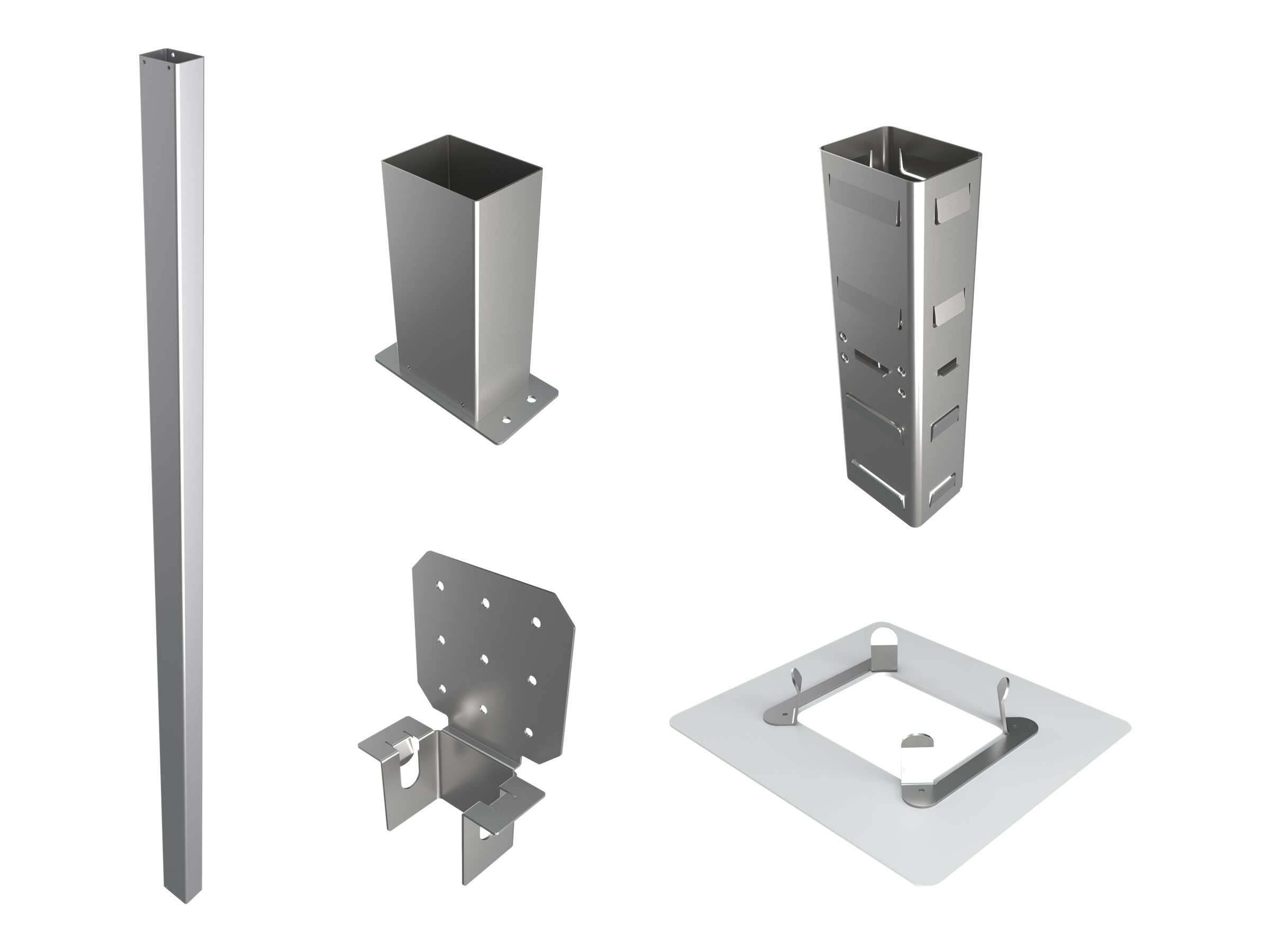 Elo Touch Solutions Elo Wallaby Pro Self-Service - Mounting kit (2 bars, bar coupling, lower post holder, upper post holder, rosette plate)