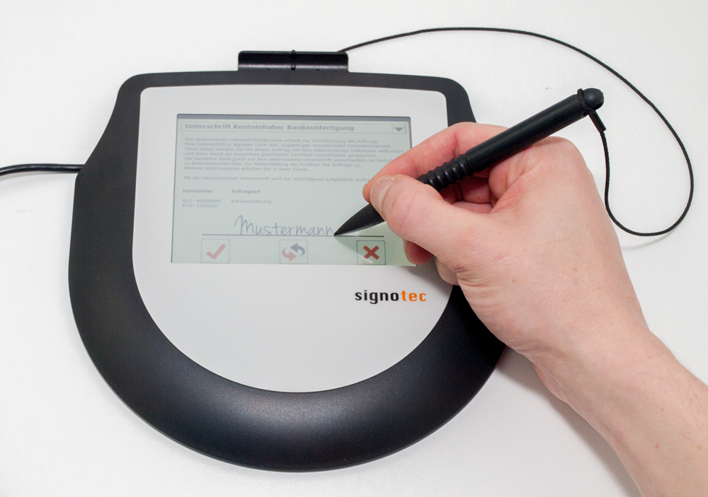 Signotec Unterschriftenpad Omega mit Farbdisplay - USB