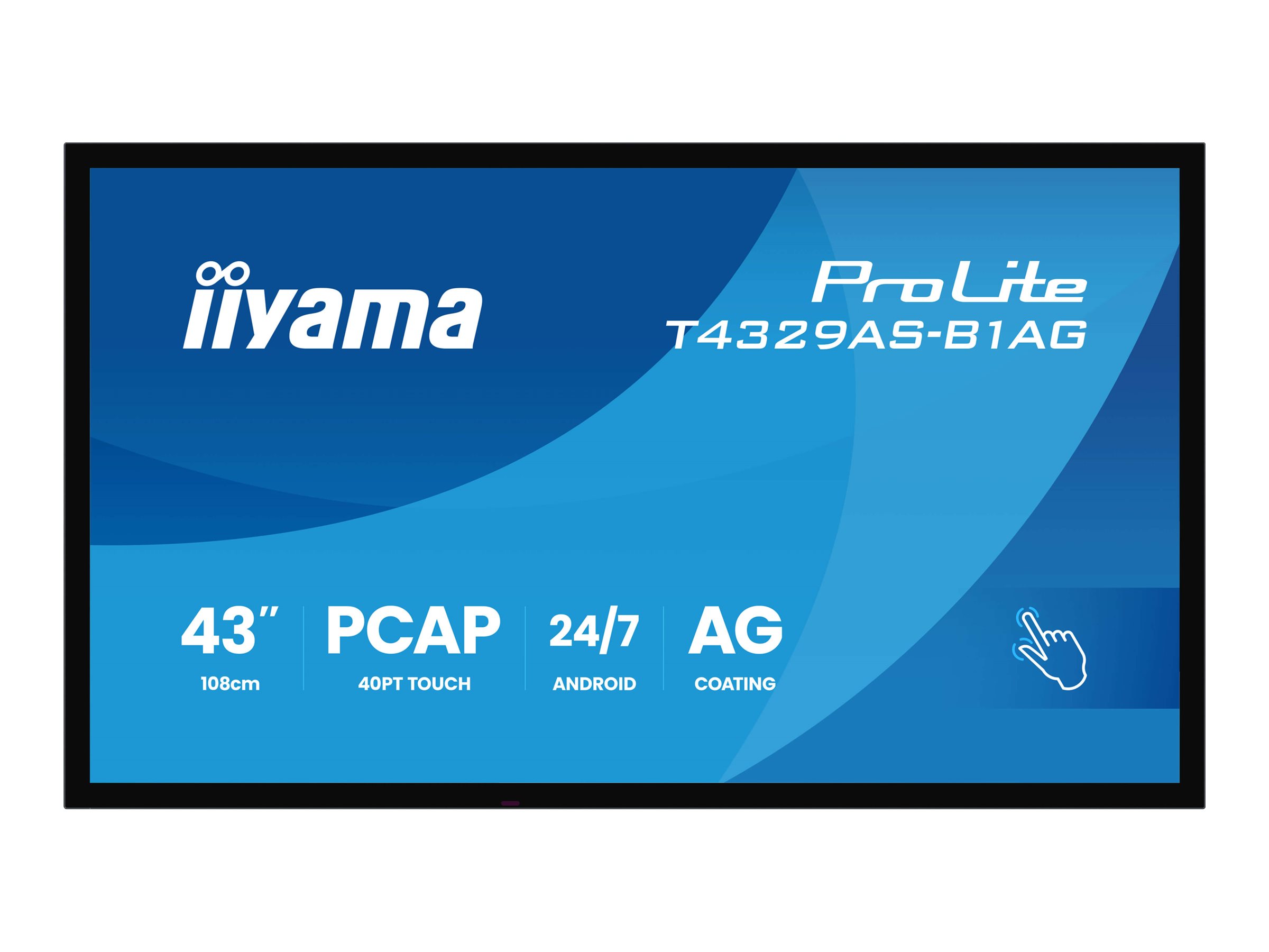 Iiyama ProLite T4329AS-B1AG - 109 cm (43") 42.5 Zoll Diagonalklasse-Display Iiyama ProLite T4329AS-B1AG - 109 cm (43") 42.5 Zoll Diagonalklasse-Display