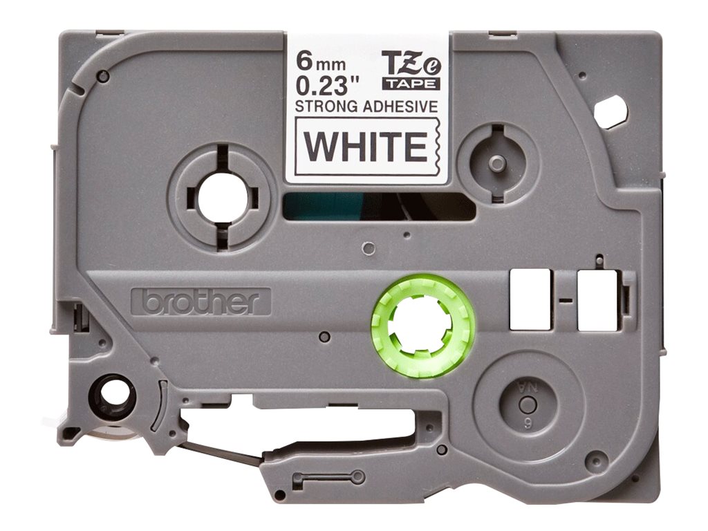 Brother TZe-S211 - Extremely strong adhesion - Black on white - Roll (0.6 cm x 8 m)