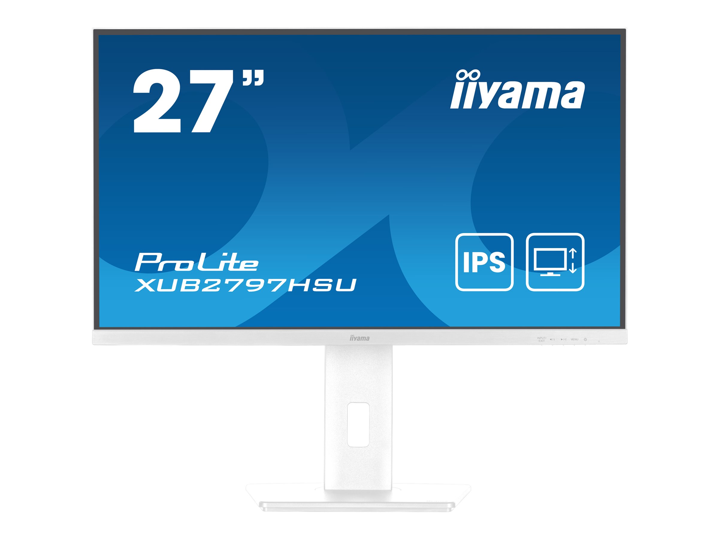 iiyama ProLite XUB2797HSU-W2, 68,6cm (27''), Full HD, USB, Kit (USB), weiß