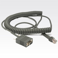 Zebra serial cable - DB-9 (W) - 3.7 m - coiled