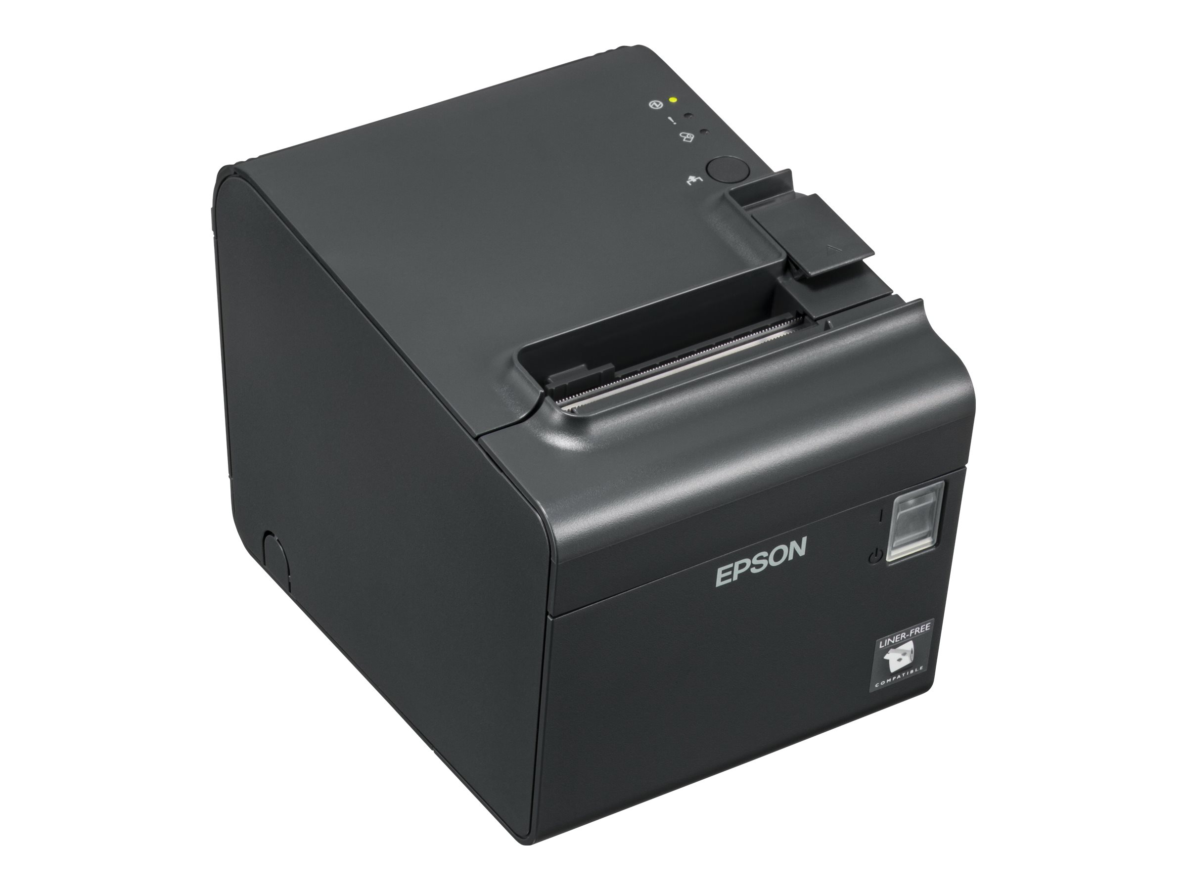 Epson TM-L90/TM-L90LF, 203dpi, linerless, USB, RS232, schwarz