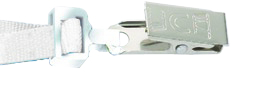 Flach-Lanyard mit Sicherheitsverschluss und Kroko Clip, Farbe: schwarz