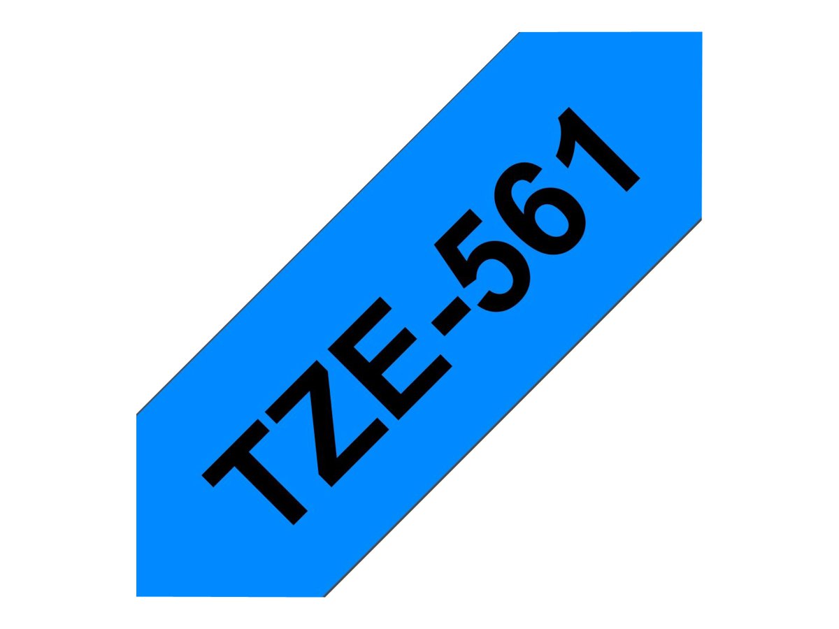 Brother TZe-561 - Schwarz auf Blau - Rolle (3,6 cm x 8 m)