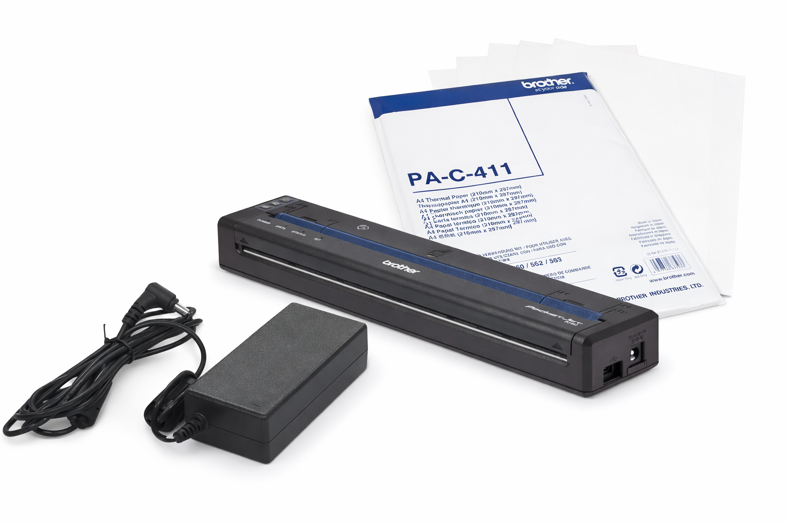 Brother PJ-883 Komplettpaket - Mobiler A4 Drucker für den Außendienst, inklusive Tragetasche und Thermopapier