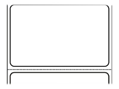 Zebra Z-Perform 1000D - Paper - Silky - Permanent acrylic adhesive - Uncoated - Perforated - Bright white - 101.6 x 76.2 mm 2110 Roll(s) (1 roll(s)