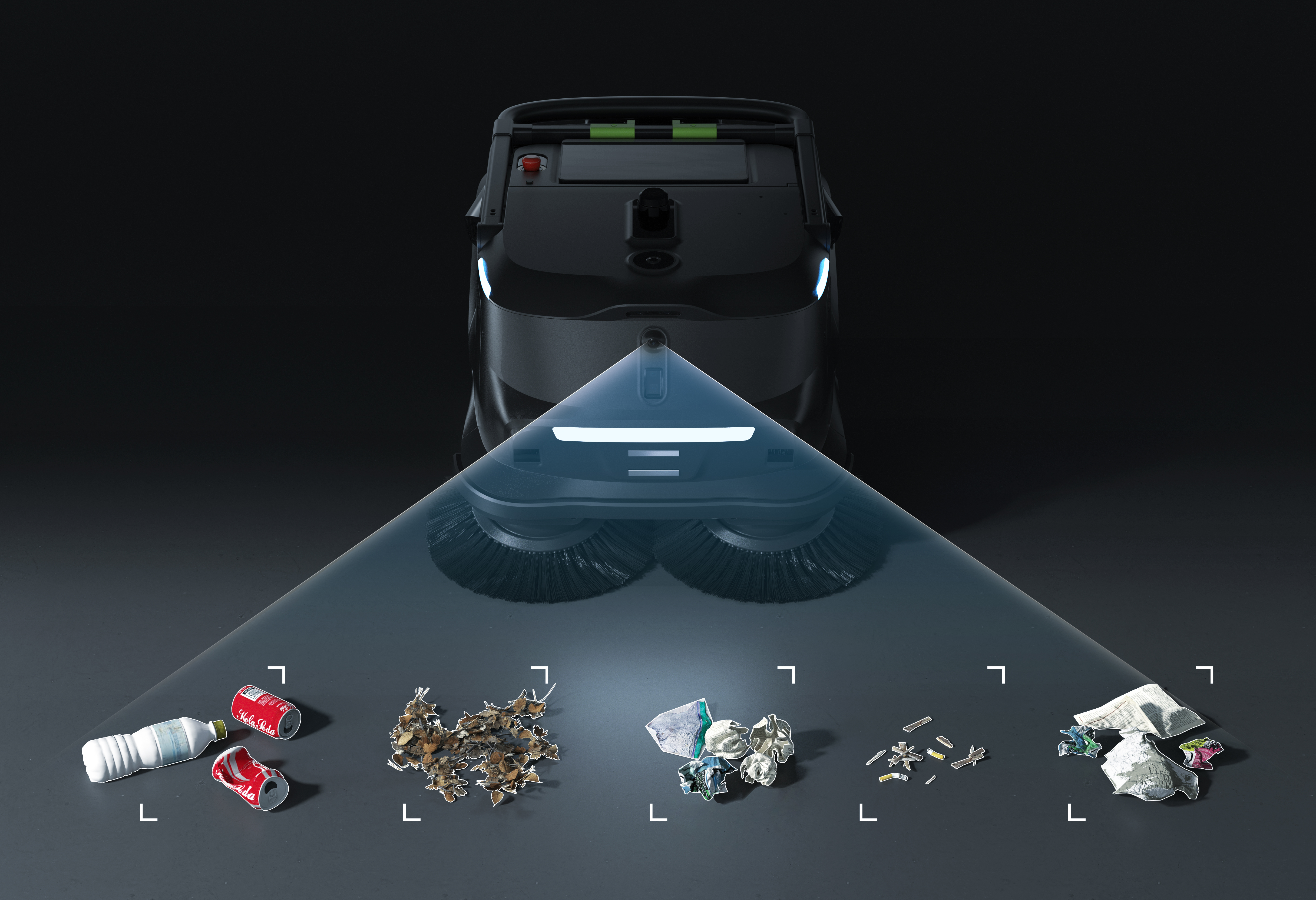 PUDU MT1 Kehrroboter – Autonomer Reinigungsroboter mit 35 L Behälter, bis zu 6000 m²/h Flächenleistung