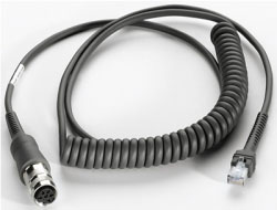 Zebra USB cable - 2.7 m - coiled - for Symbol LS2208, LS3408, LS3478