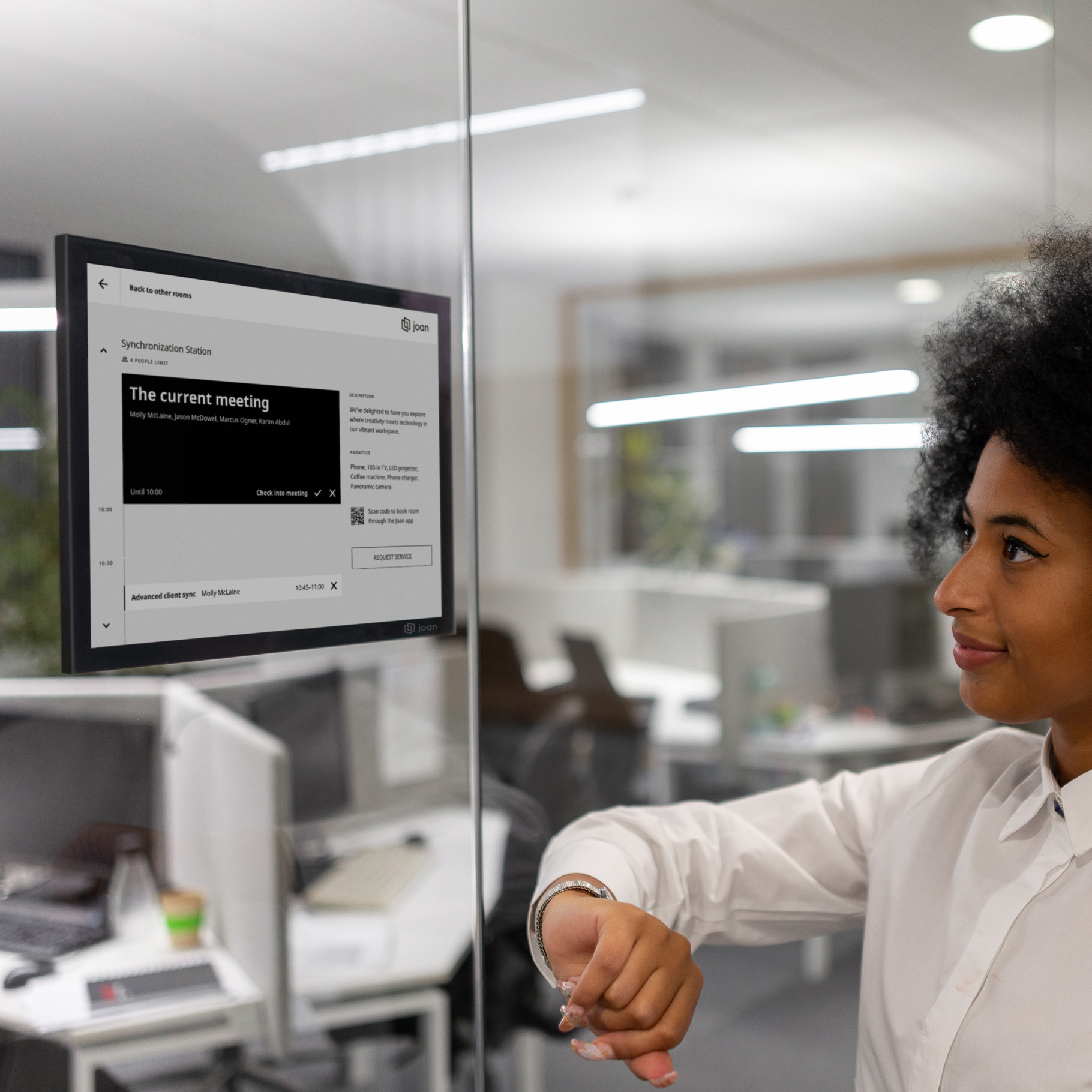 JOAN 13 Pro Raumplanungstafel mit Touch, 13″ E-Ink, schwarzer Rahmen