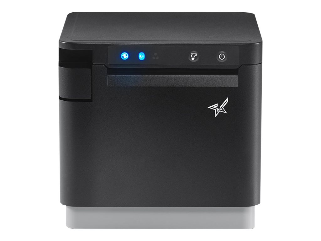 Star mC-Print3 Belegdrucker für 58/80 mm Bonrollen, LAN, USB, Bluetooth, mit Cutter, schwarz