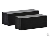 Preisschilder Sondergröße, mattschwarz - Evolis 120 x 50 x 0,50 mm