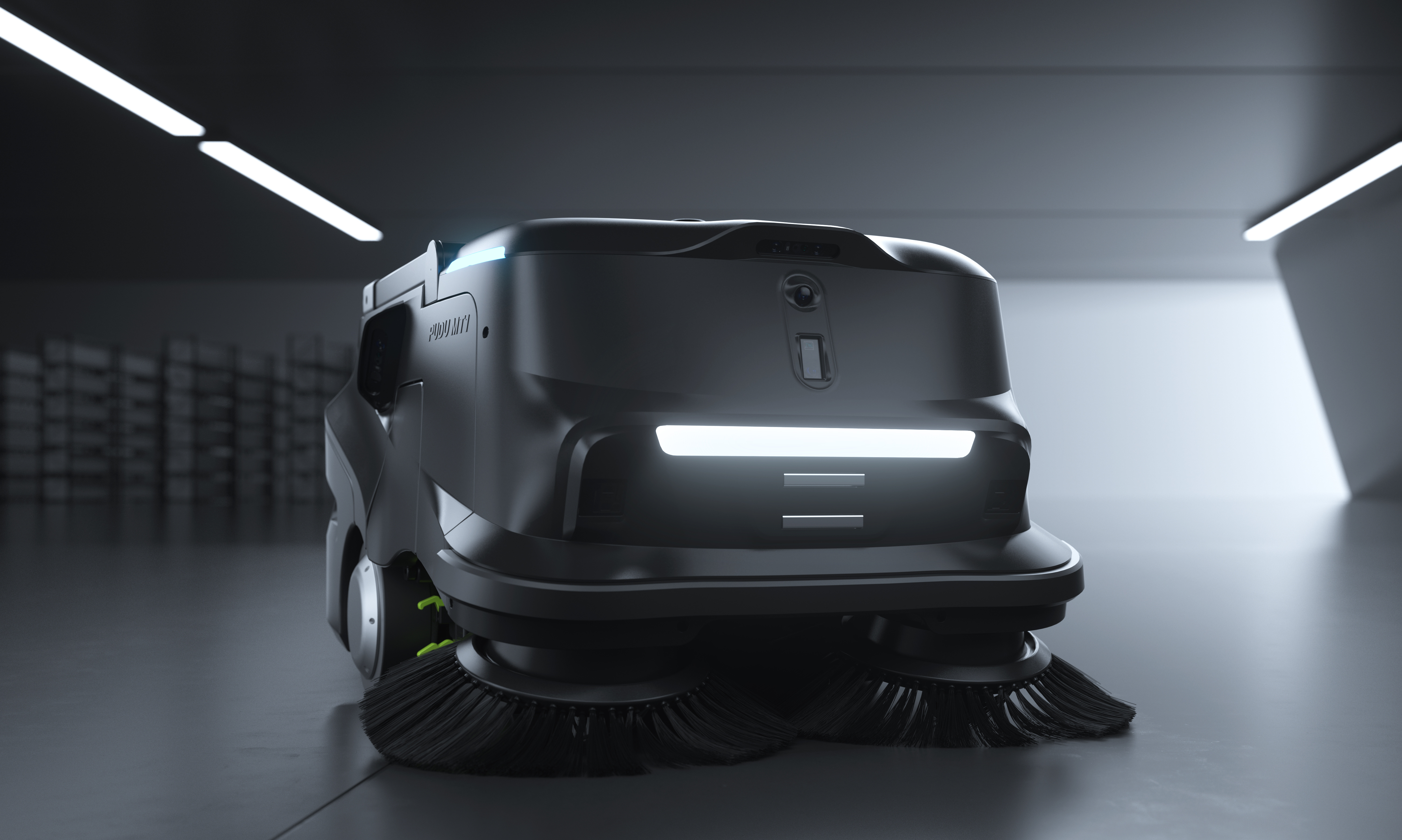 PUDU MT1 Kehrroboter – Autonomer Reinigungsroboter mit 35 L Behälter, bis zu 6000 m²/h Flächenleistung
