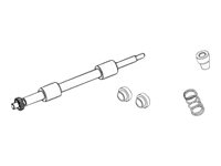 Zebra feed rollers with clutch