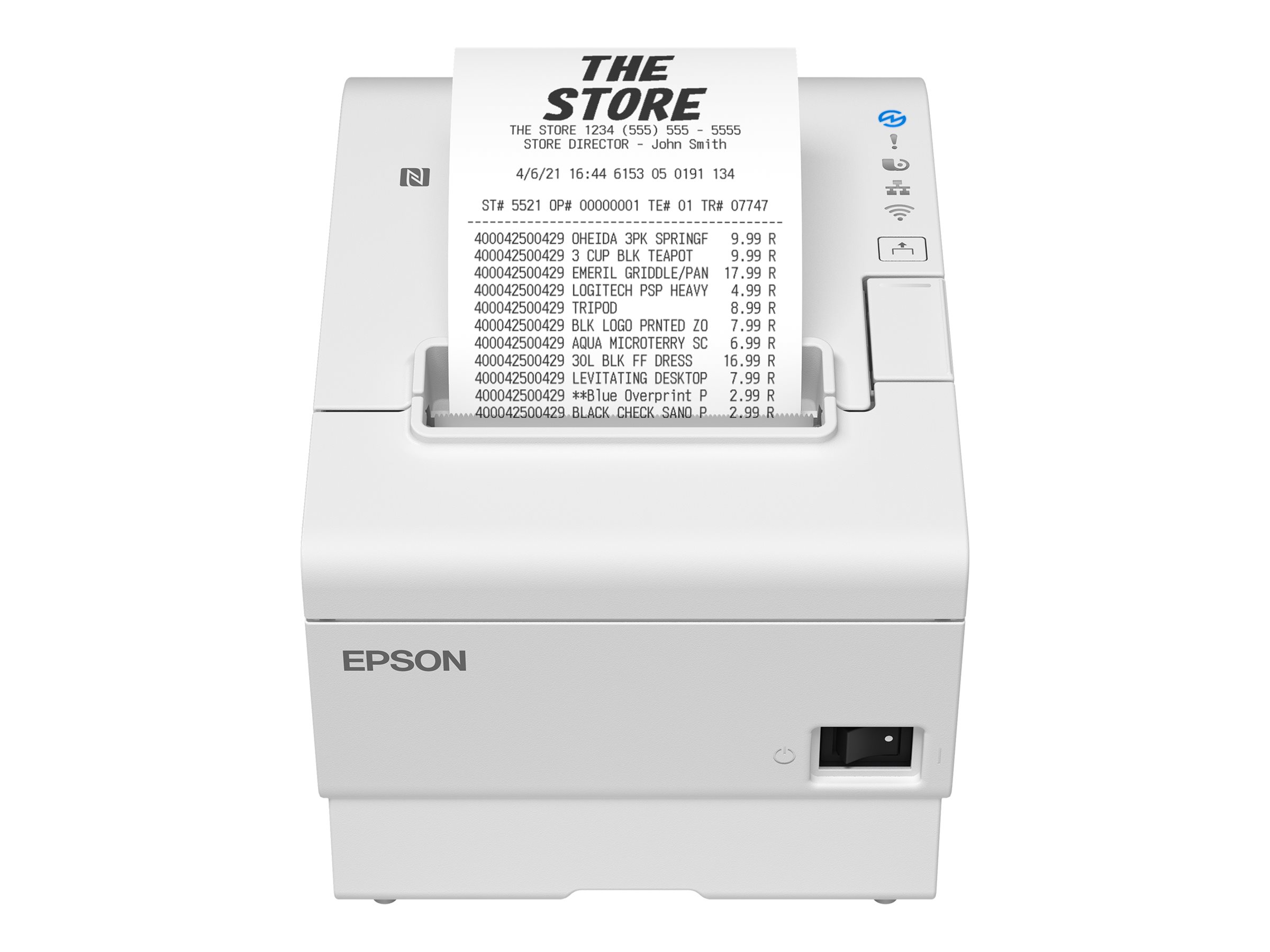 Epson TM-T88VII (131): USB, Eth, PowerUSB, Buzz, White
