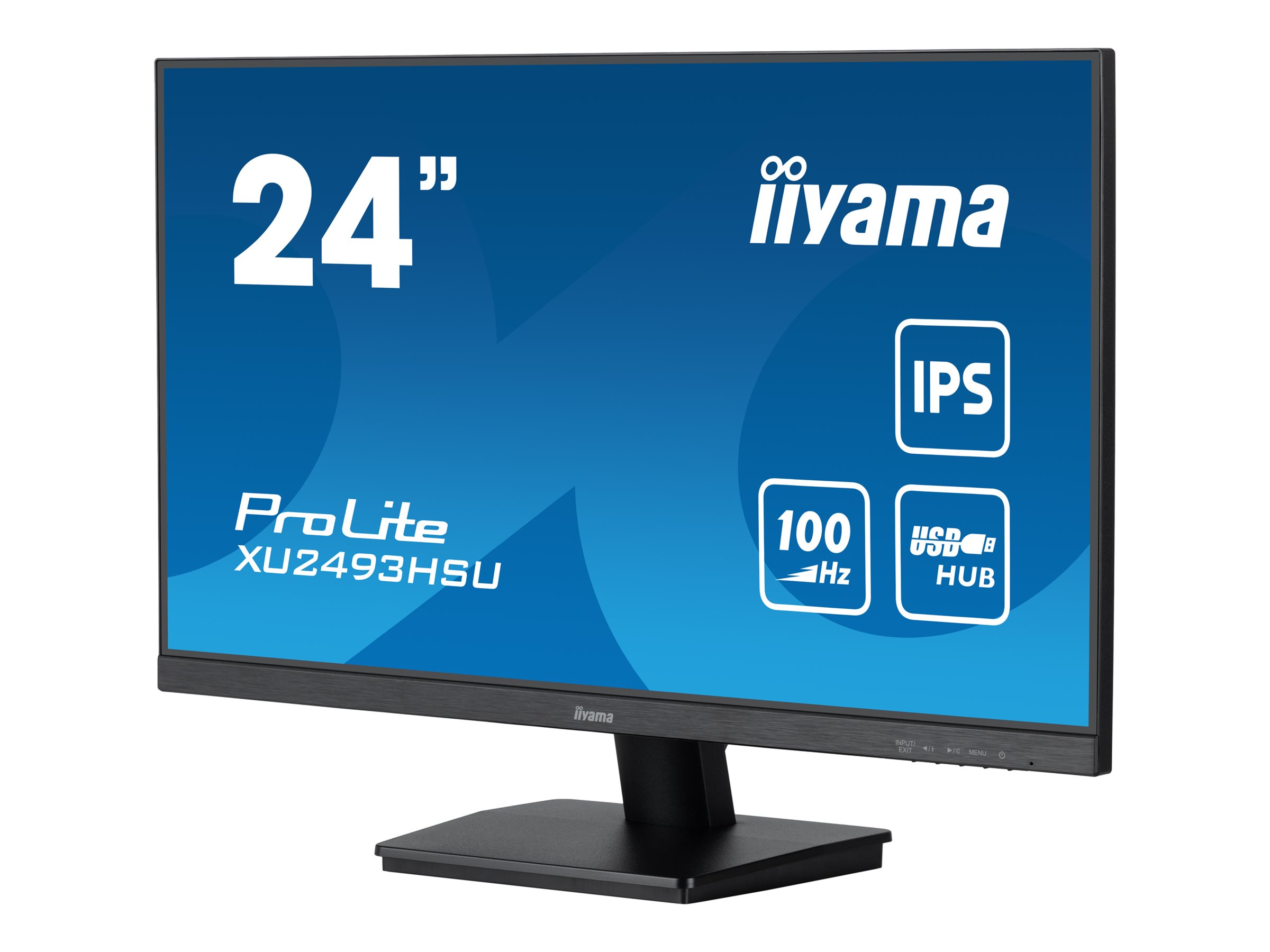 iiyama ProLite XU2493HSU-B7, Full HD, USB, Kit (USB), schwarz
