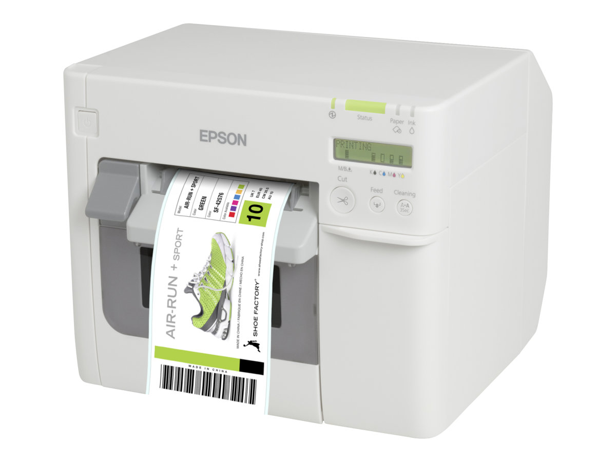 Epson ColorWorks TM-C3500 – Farbetikettendrucker mit integrierter Schneideeinheit - Tintenstrahl - 112 mm (Breite)