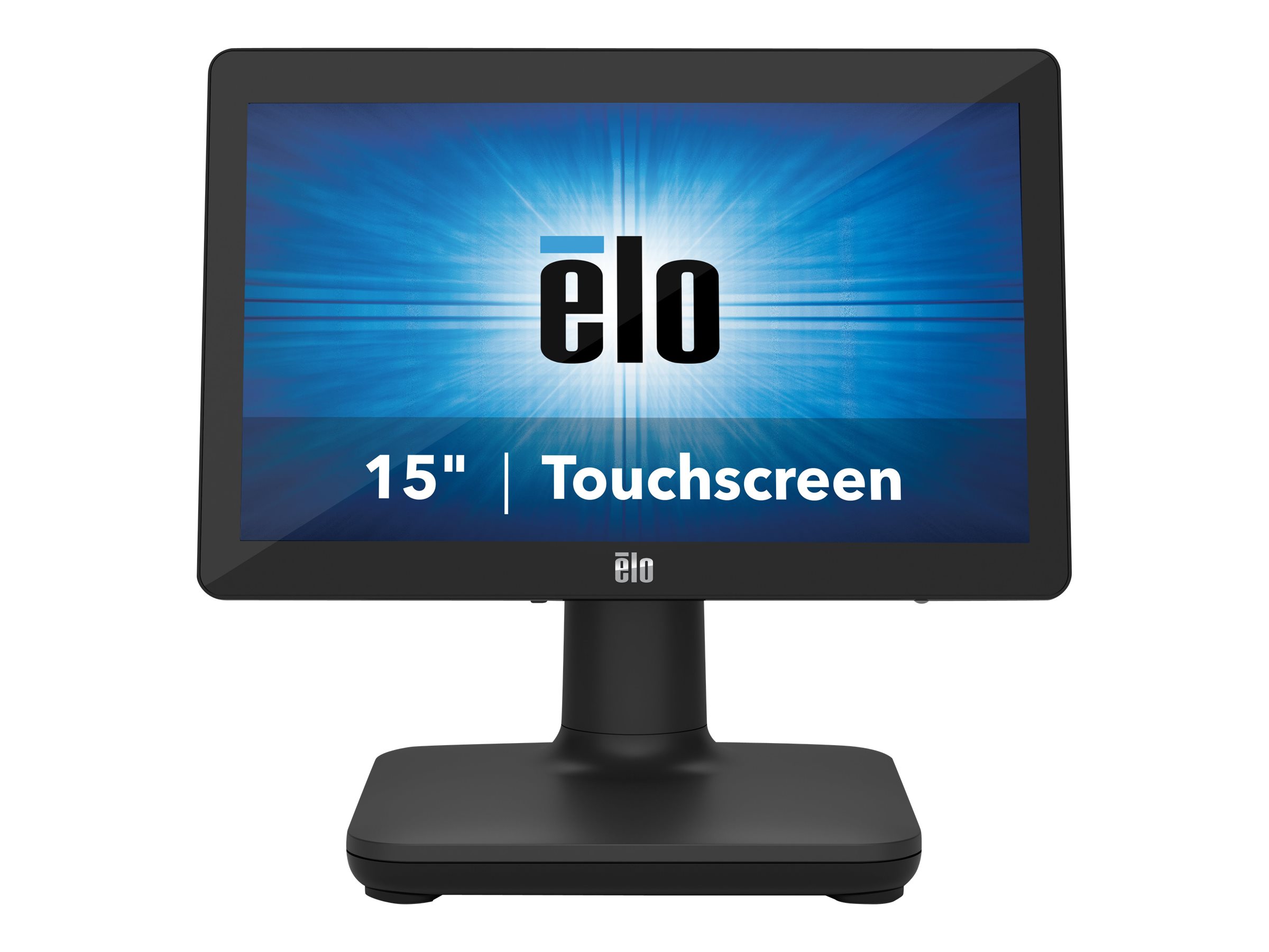 Elo Touch Solutions EloPOS System i3 - All-in-One (Komplettlösung) - 1 x Core i3 8100T / 3.1 GHz - RAM 4 GB - SSD 128 GB - UHD Graphics 630 - 1GbE - WLAN: 802.11a/b/g/n/ac, Bluetooth 5.0 - Win 10 IoT Enterprise LTSB 64-bit - Monitor: LED 15.6 Zoll Display