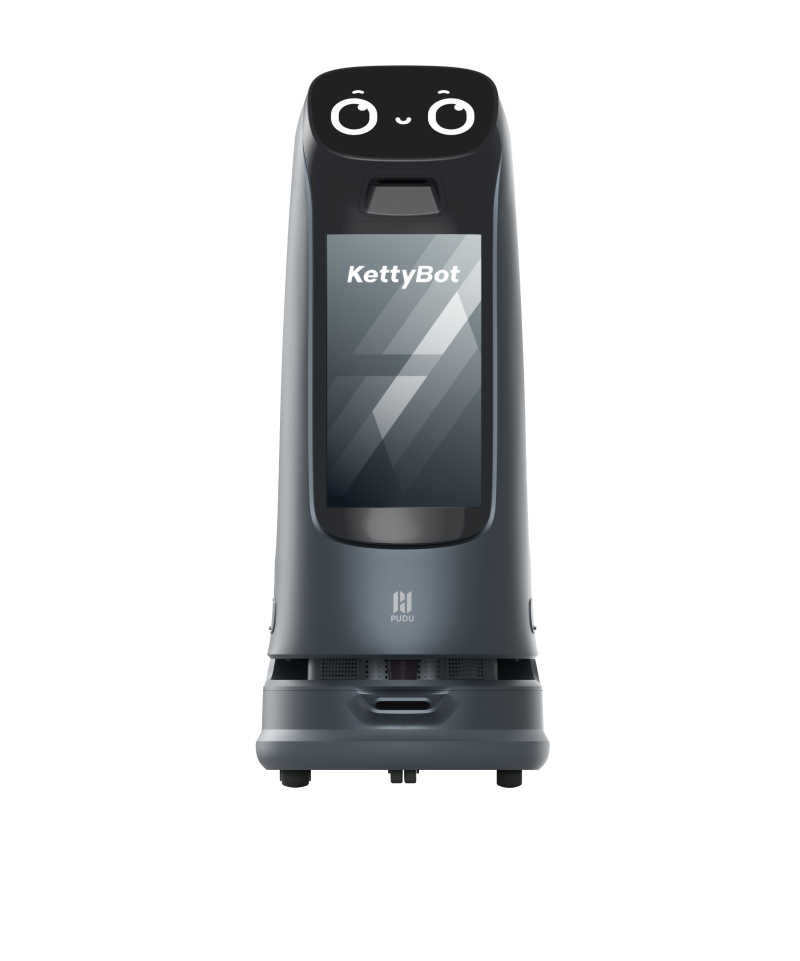 Pudu KettyBot Pro – Empfangs- und Werberoboter mit interaktivem Display Pudu KettyBot Pro – Empfangs- und Werberoboter mit interaktivem Display