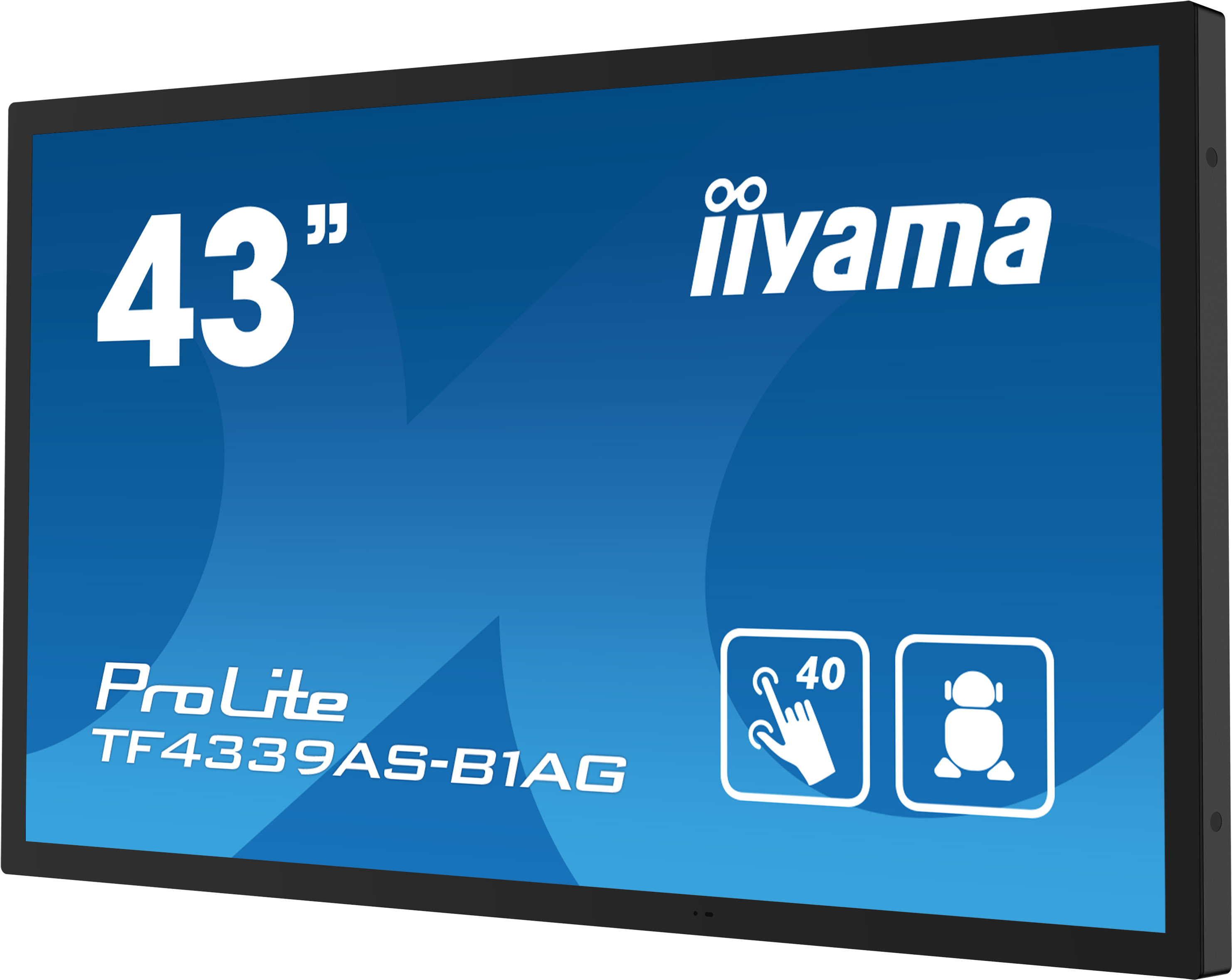 Iiyama ProLite TF4339AS-B1AG 43 Zoll Touchdisplay, 4K Auflösung