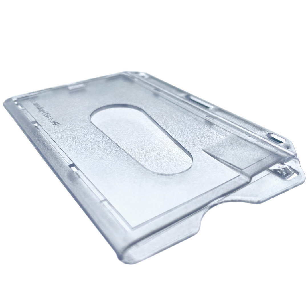 Kartenhalter mit Daumenschieber Farbe: Transparent Kartenhalter mit Daumenschieber Farbe: Transparent