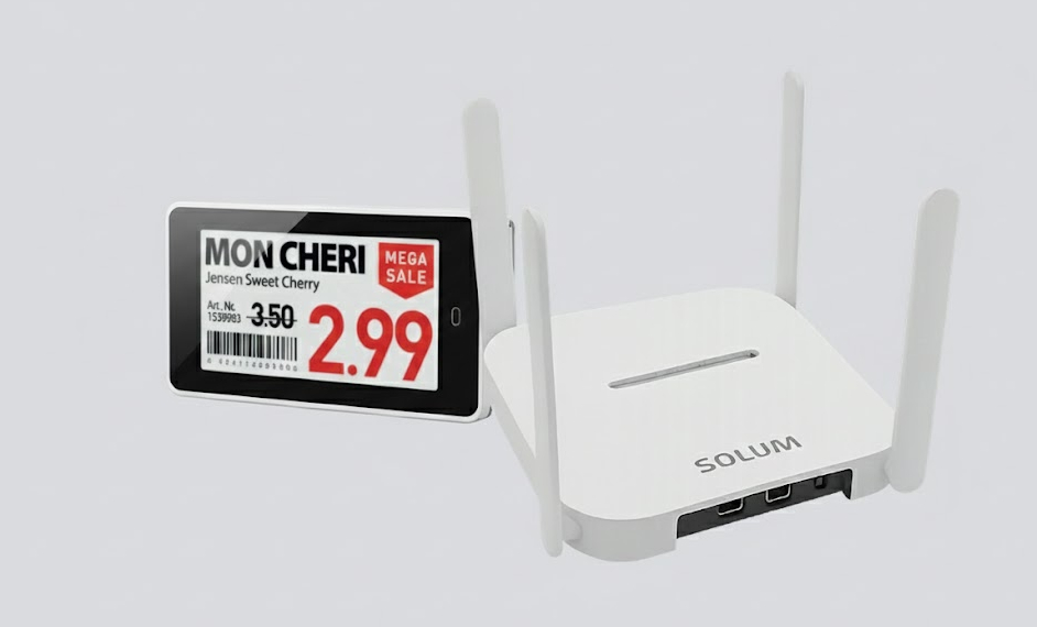 Starterbundle NEWTON Lite 2.6" e-Ink Etiketten mit Access Point und Software (20 Stück, B-Ware)