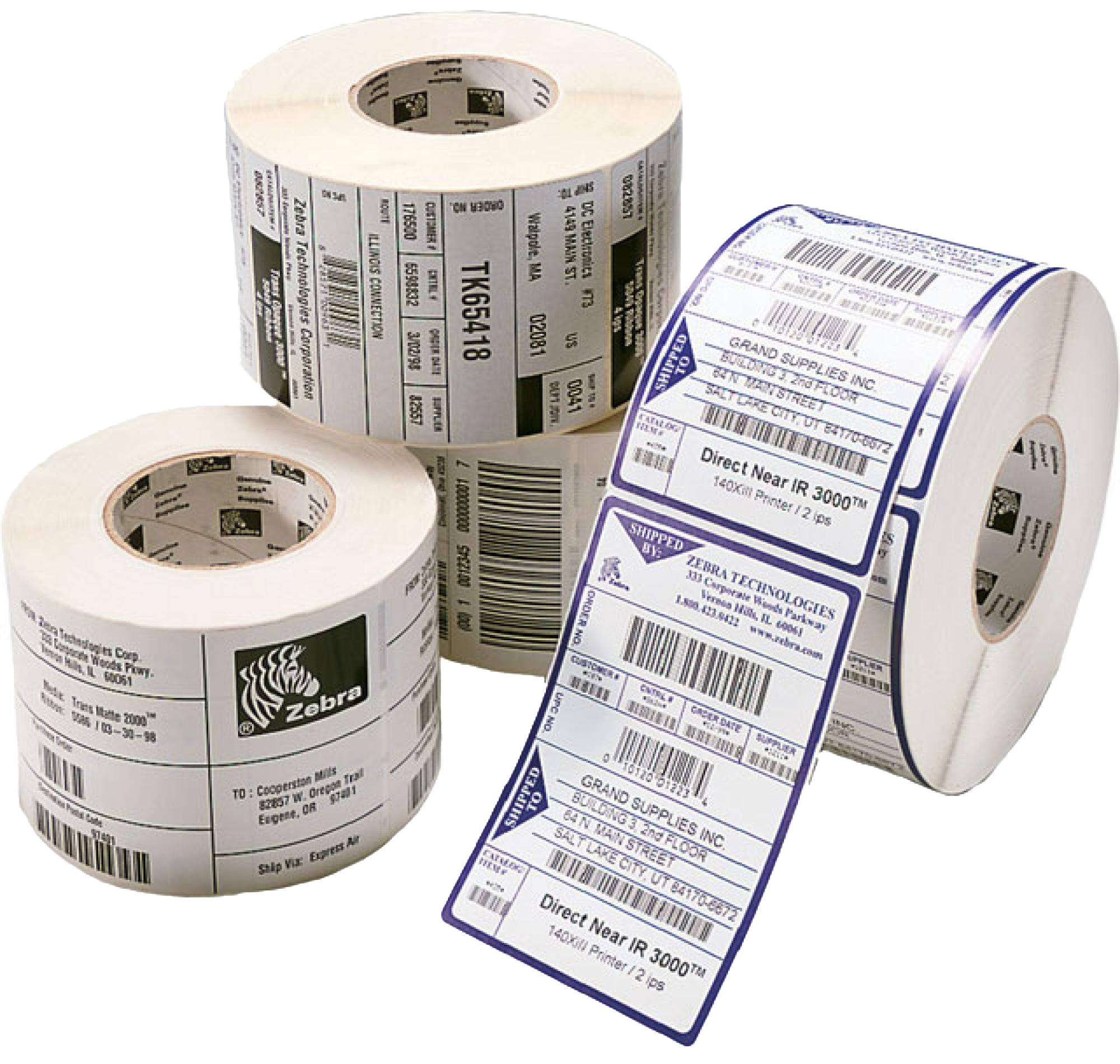 Zebra Z-PERFORM 1000D 24x11mm 12/BOX Uncoated Perm Adh 25mm Core Label Paper DT EAZIPRICE