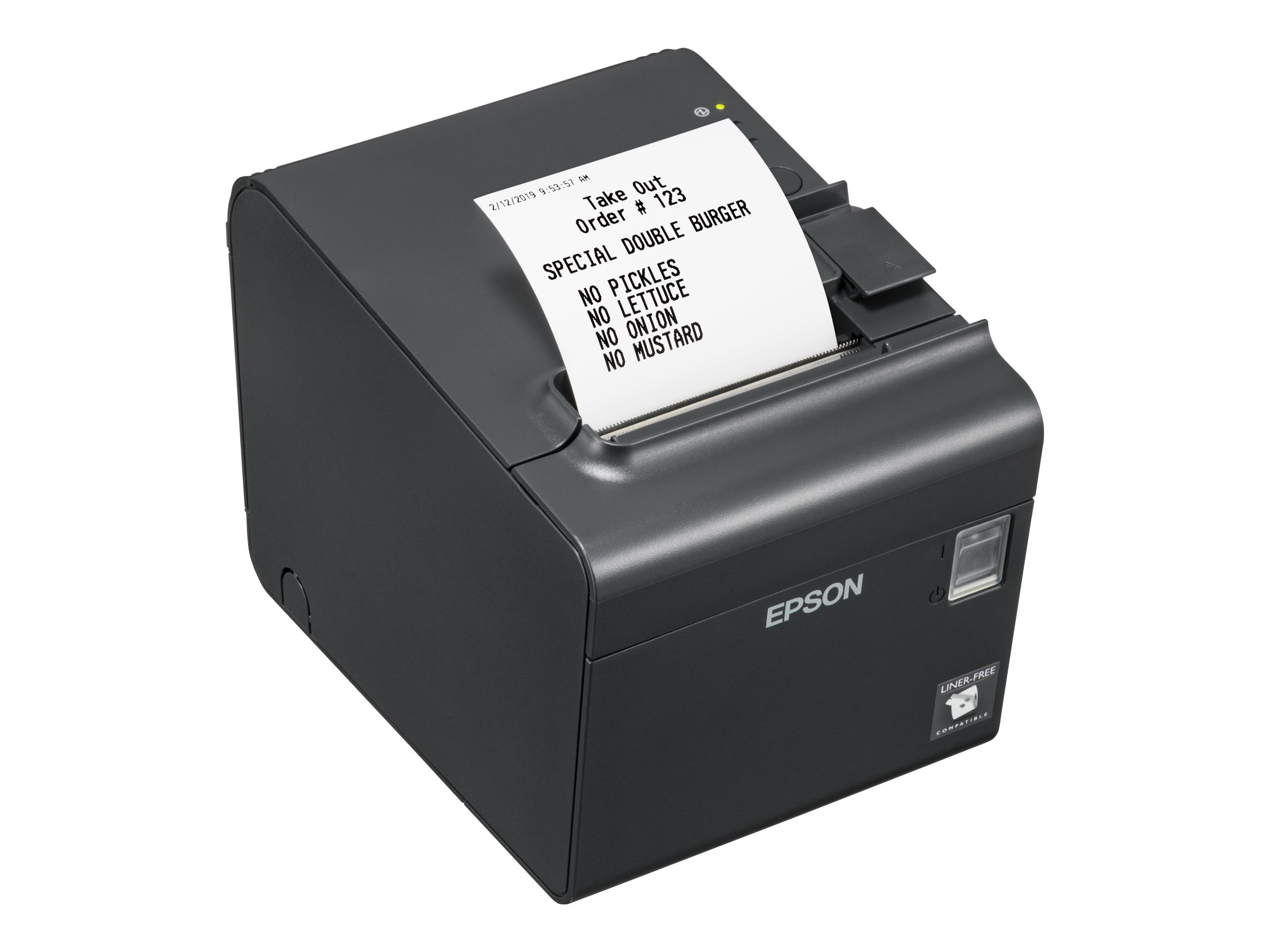 Epson TM-L90/TM-L90LF, 203dpi, linerless, USB, RS232, schwarz Epson TM-L90/TM-L90LF, 203dpi, linerless, USB, RS232, schwarz