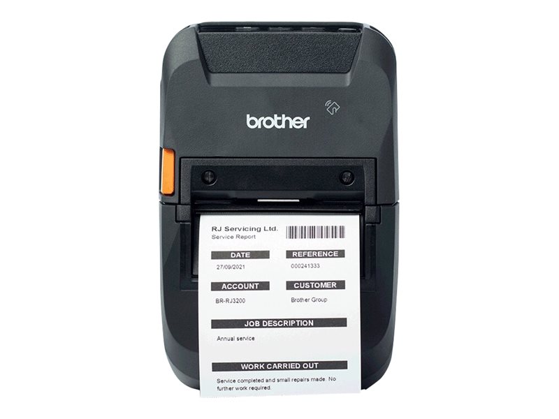 Brother RuggedJet RJ-3250WBL - label printer - direct thermal - roll (7.2 cm)