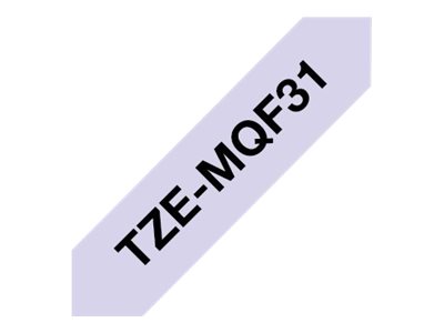 Brother TZe-MQF31 - Schwarz auf Pastelllila - Rolle (1,2 cm x 8 m)