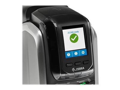 Zebra ZC300 beidseitiger Kartendrucker mit Karten, Software, Farbband