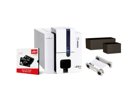 Evolis Edikio Flex – einseitiger Preisschilddrucker, 300 dpi, USB/Ethernet, Komplett-Set Evolis Edikio Flex – einseitiger Preisschilddrucker, 300 dpi, USB/Ethernet, Komplett-Set